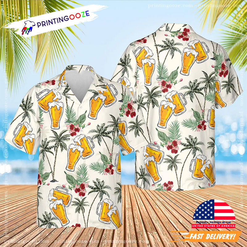 Summer Tropical Beer Happy National Drink Beer Hawaiian Shirt