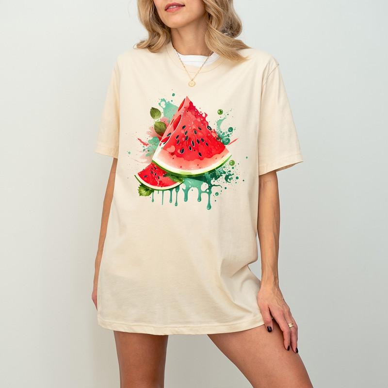 Summer Watermelon Shirt, Watermelon Drinks Shirt, Fresh Summer Shirt, Summer Food Shirt, Watermelon Lover Gift, Summer...