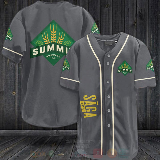 FASHION Summit Saga Ipa Beer Baseball Jerseys Botton Shirt