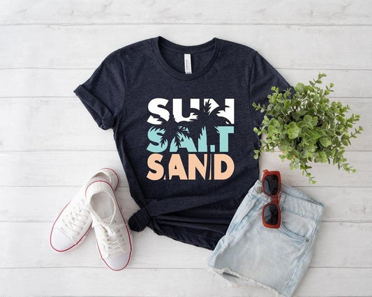 Sun Sand Salt Beach Shirt, Trendy Beach Shirts for Women, Summer Vacation Shirts, Womens d Beach Shirt Hoodie, Sweatshirt