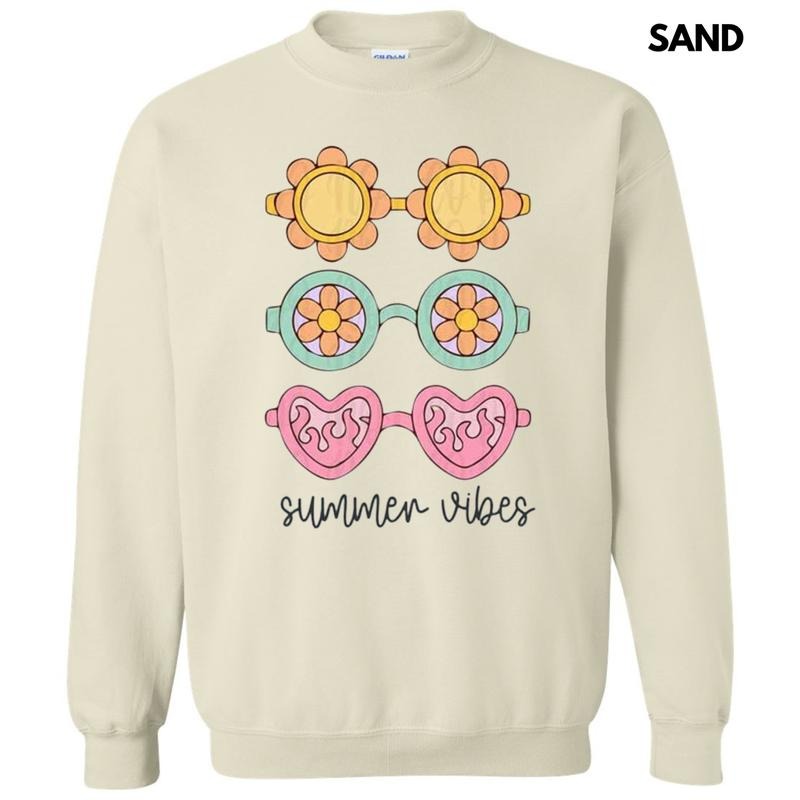 Sunglasses Summer Vibes Sweatshirt T-Shirts, Hoodie | InkThreadWorks.com