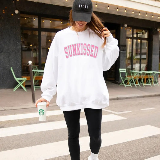 Sunkissed T Shirt Sweater Hoodie - Sunkissed Racerback Sweatshirt ~ Women's Summer Shirt | InkThreadWorks.com