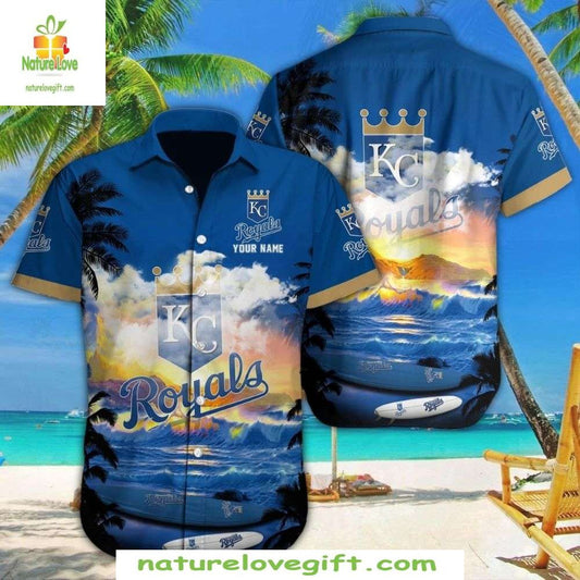 Kansas City Royals Hawaiian Shirt Custom Tropical MLB Baseball Apparel