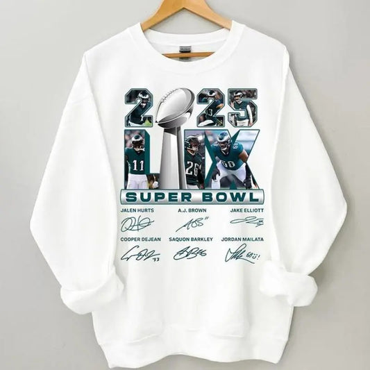 Super Bowl LIX 2025 Eagles Champion Sweatshirt, Philadelphia Football Fan Gift, Classic Sport Crewneck, Trendy 2025 Apparel for Everyday Style