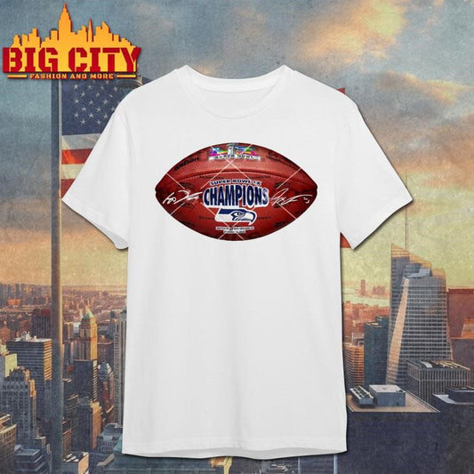 Super Bowl LX Champions Seattle Seahawks Football Signed Shirt