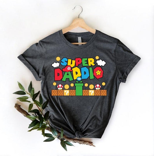 Super Daddio Game Shirt,New Dad Shirt,Dad Shirt,Daddy Shirt,Father's Day Shirt,Best Dad shirt,Gift for Dad,Super Dad...