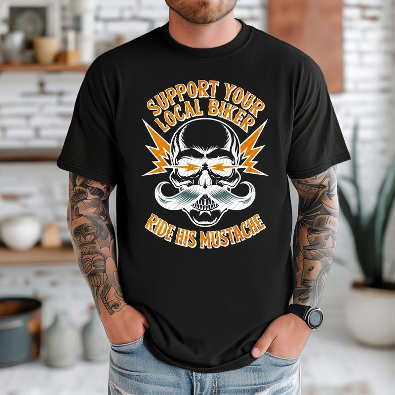 Support Your Local Biker DTF Transfers - THIS IS NOT A SHIRT Hoodie, Sweatshirt | InkThreadWorks.com