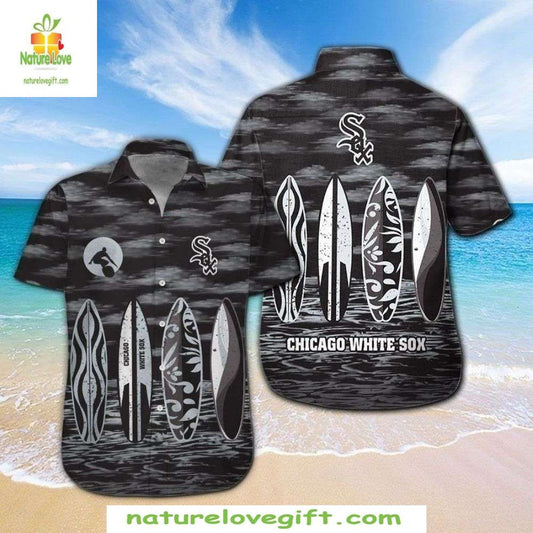 Chicago White Sox Hawaiian Shirt Surf’s Up Beach MLB Baseball Apparel