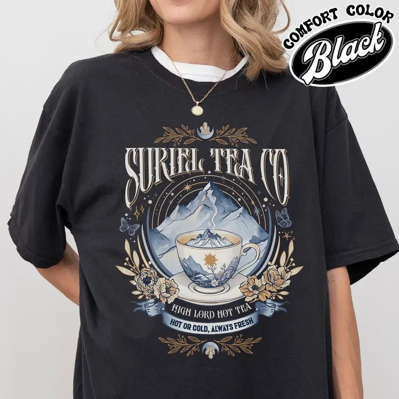 Suriel Tea Co,  ACOTAR Read Books Stay Weird, Things for Book Lovers, throne of glass book merch, dark romance shirts...