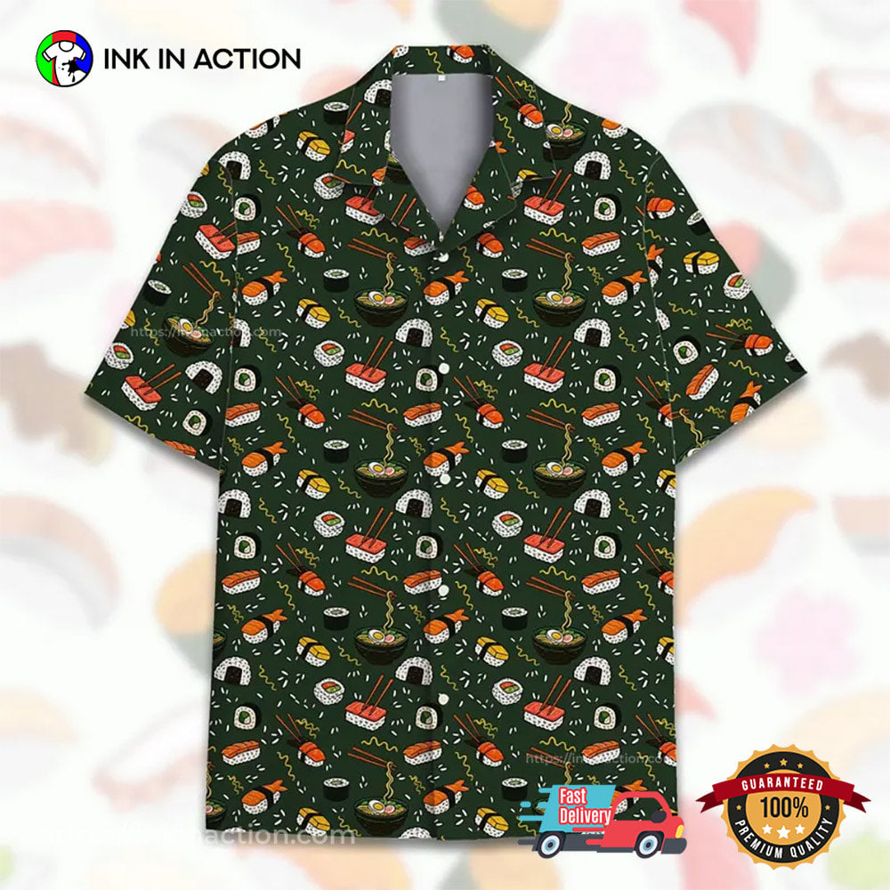Sushi Ramen Japanese Food Hawaiian Shirt