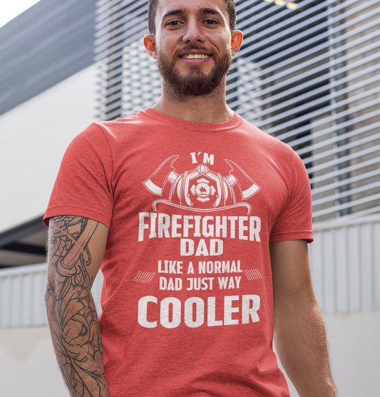 Firefighter Dad Shirt/T-shirt/Hoodie/Sweater- Proud Fireman Tee For Birthday Or Fathers Day Gift Sweatshirt