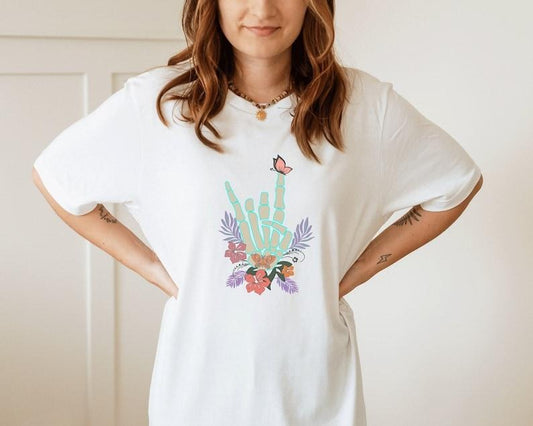 Skeleton Hand Summer T Shirt/ Hoodie/Sweater, Summer Vacation Shirt, Beach Shirt, Summer Time Shirt, Vacation T-shirt,...