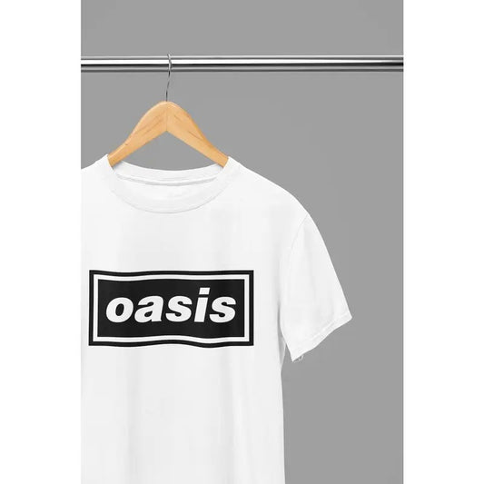 Oasis T-Shirt Band Logo Noel Liam Gallagher Official New T-Shirt/Sweatshirt - Unisex Hoodie | InkThreadWorks.com