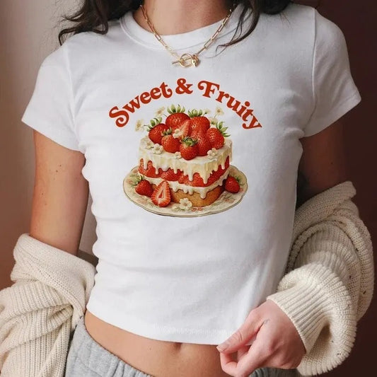 Sweet and fruity, subtle pride shirt, lesbian subtle, strawberry retro 90s tee Fashion Streetwear Hoodie, Sweatshirt