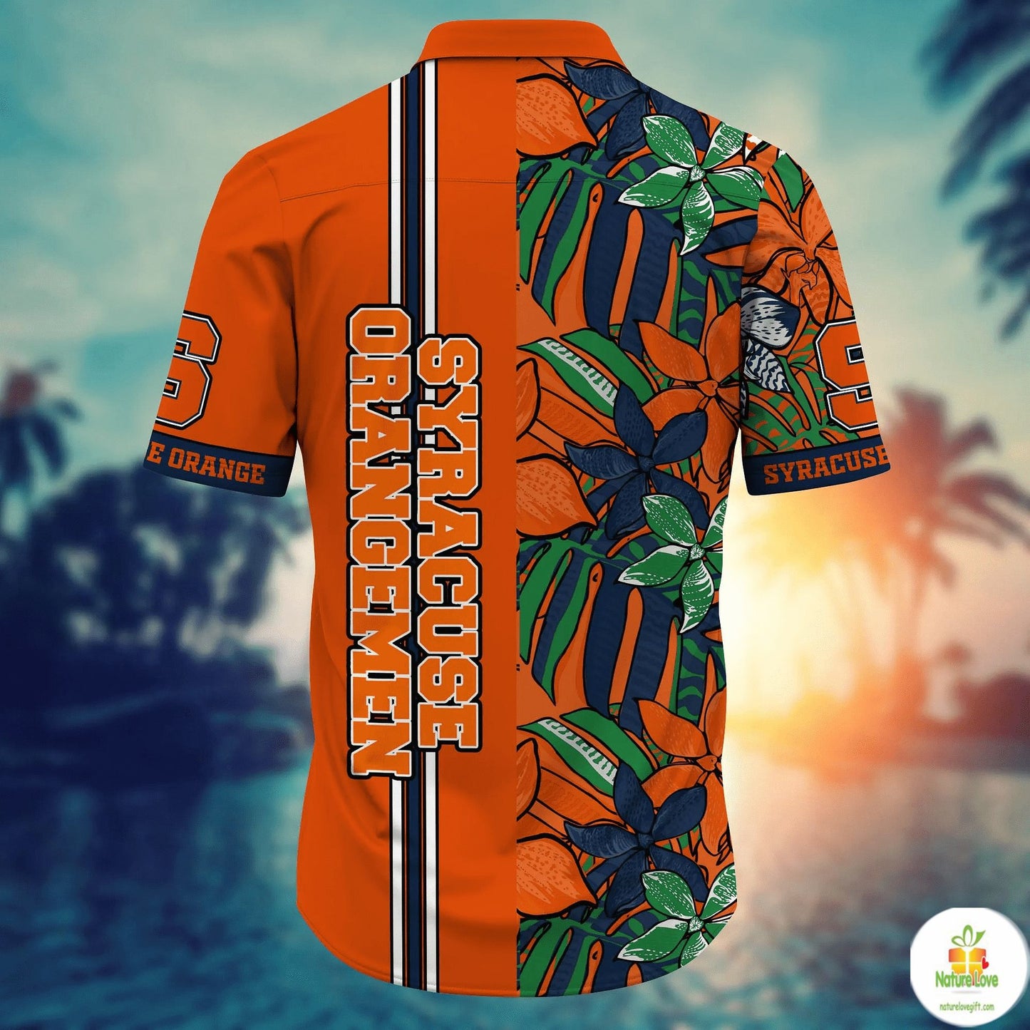 Syracuse Orange NCAA Hawaiian Shirt Sandcastles Aloha Shirt