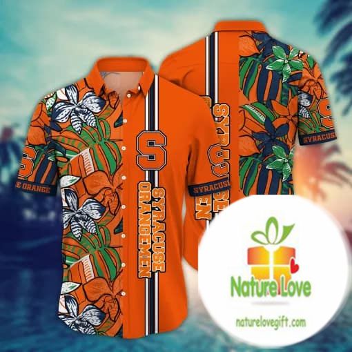 Syracuse Orange NCAA Hawaiian Shirt Sandcastles Aloha Shirt