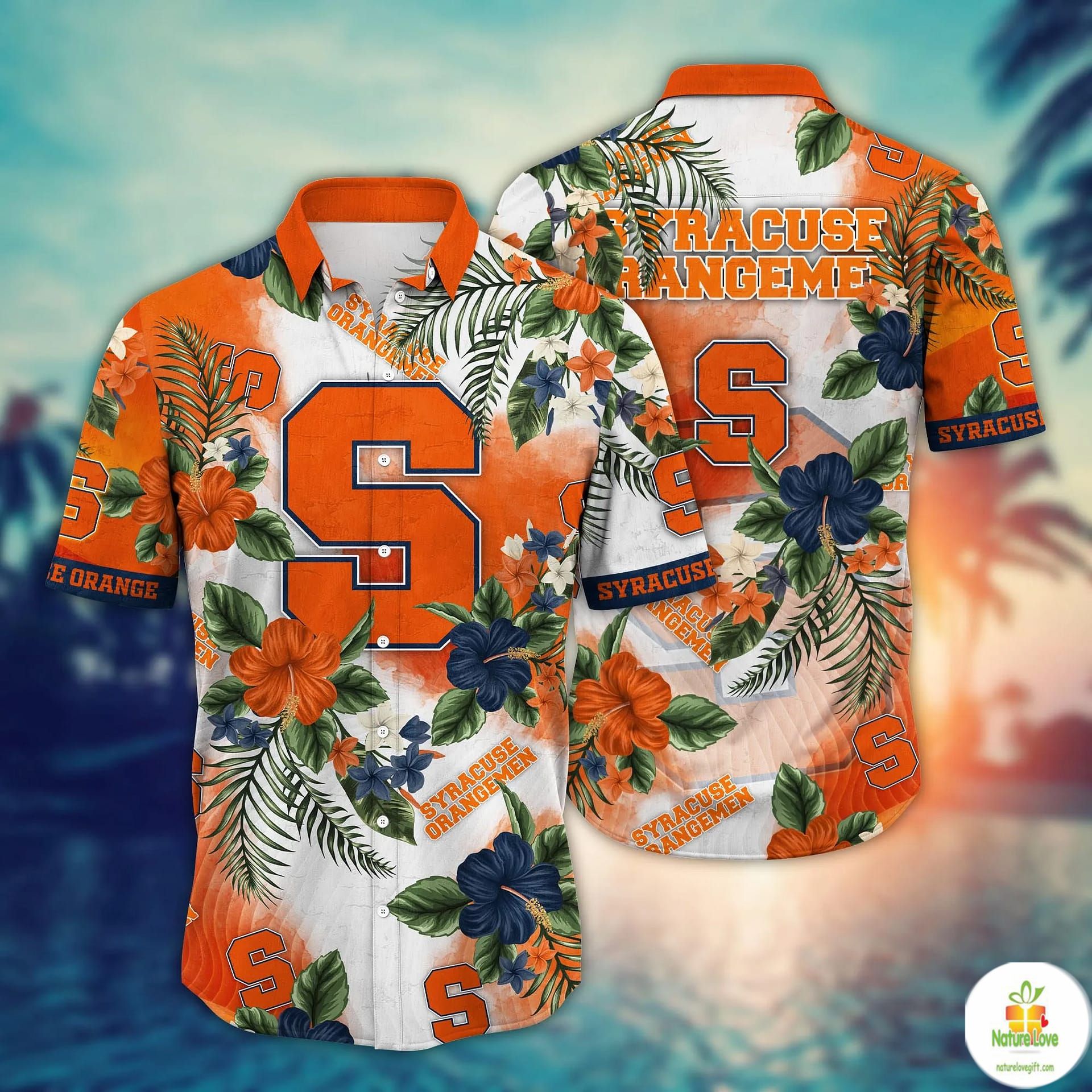 Syracuse Orange NCAA Hawaiian Shirt Aloha Warm Nighttime