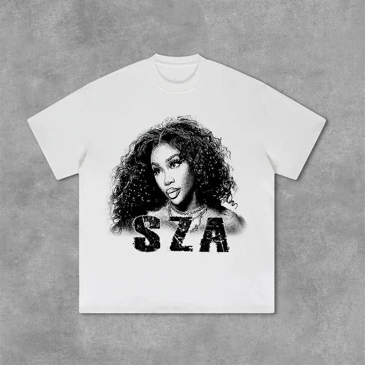 Sza Graphic Print Cotton T-Shirt, S to 4XL, Menswear