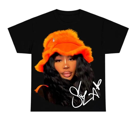 Sza Orange  t shirt pop music shirt Classic Cotton