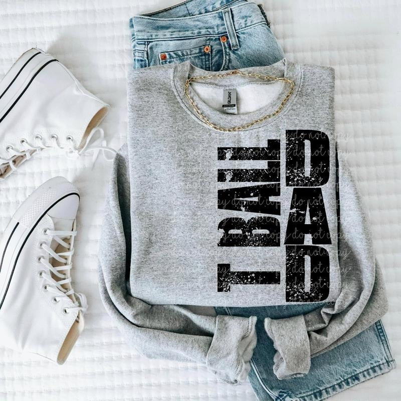 T Ball Dad DTF Transfers - THIS IS NOT A SHIRT Hoodie, Sweatshirt | InkThreadWorks.com