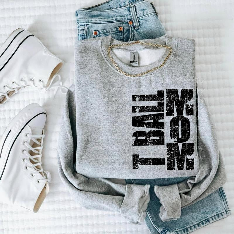 T Ball Mom DTF Transfers - THIS IS NOT A SHIRT Hoodie, Sweatshirt | InkThreadWorks.com
