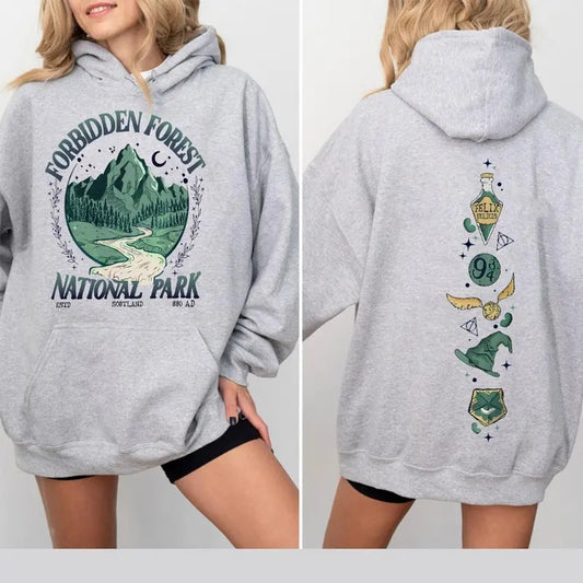 National Park Wizard 2 Sides Hoodie/Sweatshirt/T-Shirt, For Men and Women