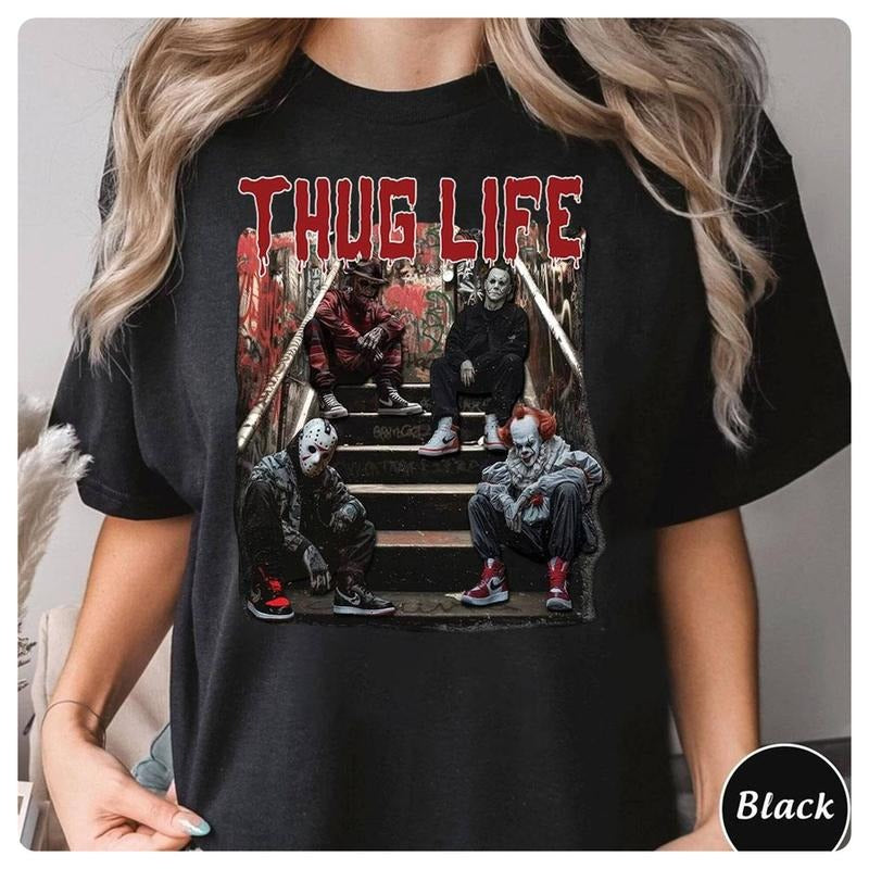 T Shirt, Halloween  , Halloween Characters,   Movie Shirts, Michael Myers, Jason Voorhees, Chucky, Freddy