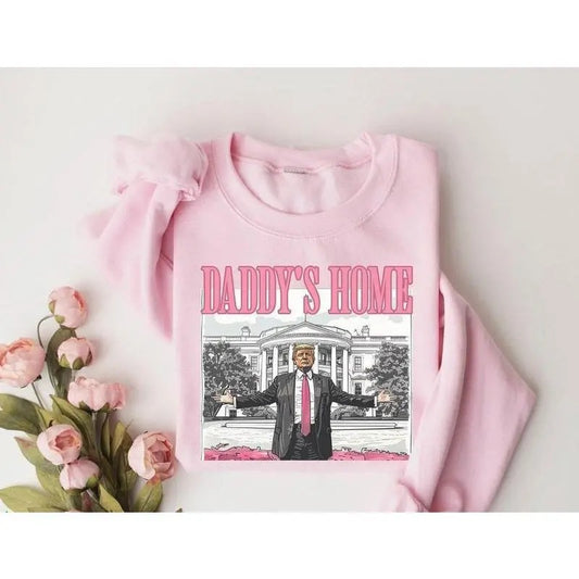 Daddy's Home Sweatshirt/T-Shirt, Sweatshirt, Hoodie Classic Cotton