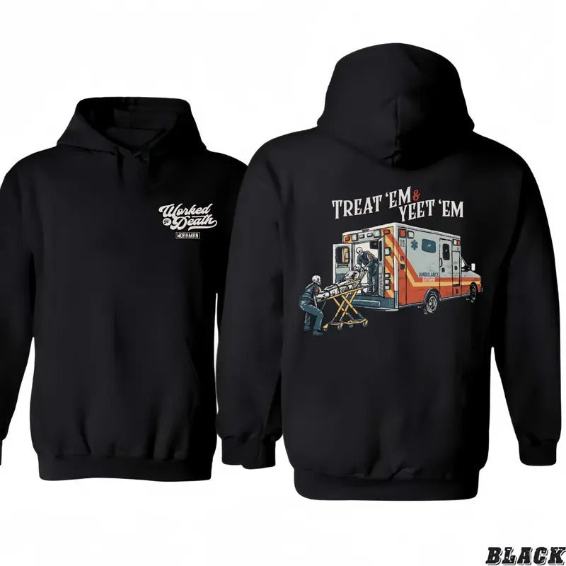 Treat 'Em & Yeet 'Em - Hoodie/T-shirt 2 sided Sweatshirt | InkThreadWorks.com
