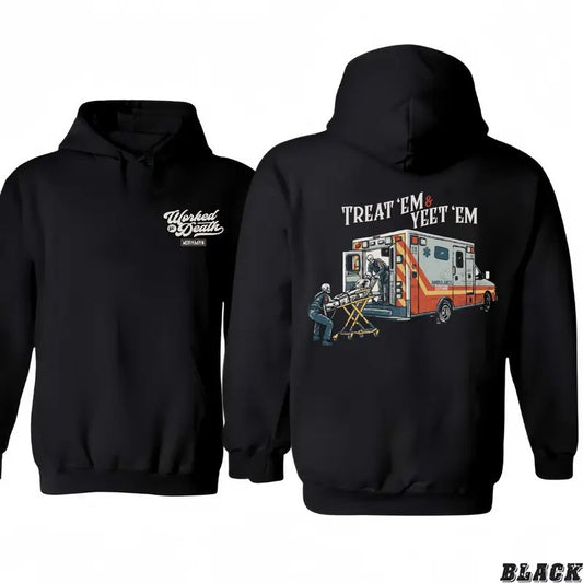 Treat 'Em & Yeet 'Em - Hoodie/T-shirt 2 sided Sweatshirt | InkThreadWorks.com