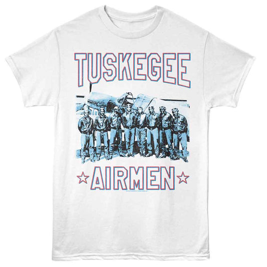 Tuskegee Airmen - Photo - Officially Licensed White Adult Short Sleeve T-Shirt