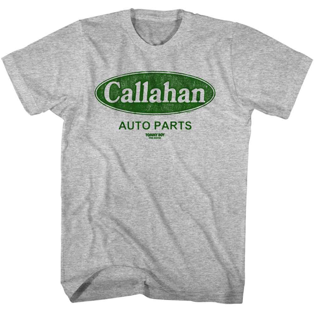 Tommy Boy - Callahan Logo - American Classics - Gray Heather Adult Short Sleeve T-Shirt