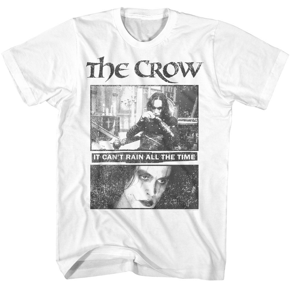 The Crow - Squares - American Classics - Solid White Adult Short Sleeve T-Shirt