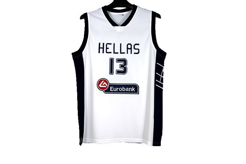 TEAM GREECE Hellas #13 Giannis Antetokounmpo jersey white