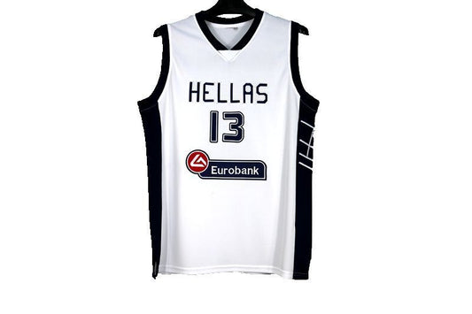 TEAM GREECE Hellas #13 Giannis Antetokounmpo jersey white