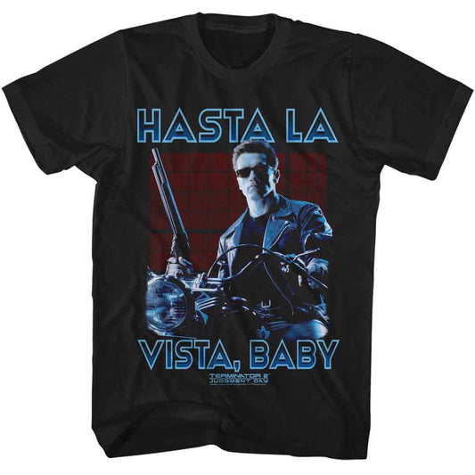 Terminator - Hasta La Vista Baby - American Classics - Black Adult Short Sleeve T-Shirt