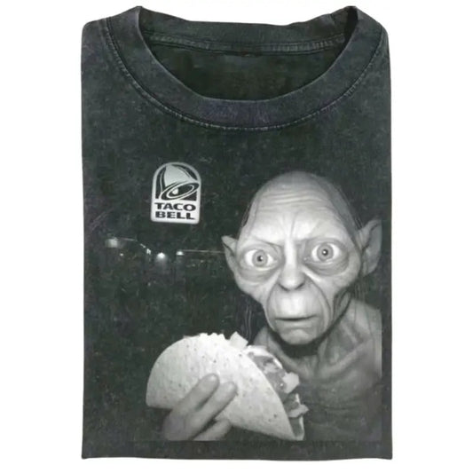 THE LORD OF THE RINGS T-SHIRT, GOLLUM Taco Bell Comfort Colors Shirt, Movie Shirt, Funny Halloween Shirt, Unisex T-Shirt, Gift For Men Women