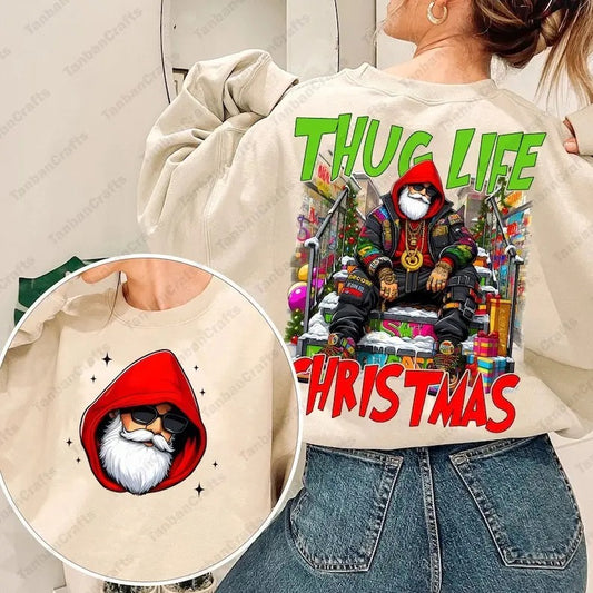 THUG LIFE Christmas Cartoon, Santa Christmas, Wonderful Time, Retro Christmas, Merry Christmas, Christmas Designs...