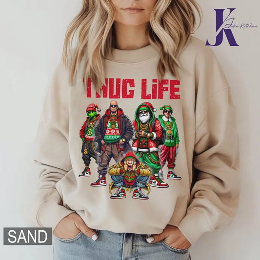 THUGLIFE Christmas Shirt, Christmas Movies Shirt, Character Movie Christmas Shirt, Xmas Graphic Tee