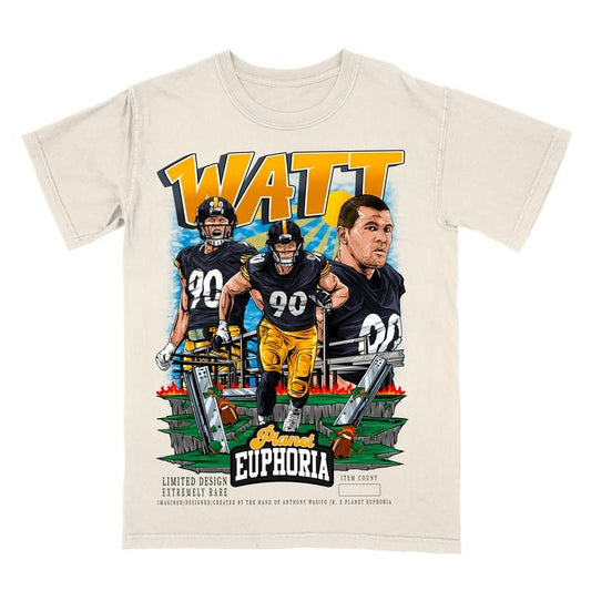 TJ Watt V2 Tee - Gift For Fan - Men's Casual T-shirt - Menswear Hoodie, Sweatshirt | InkThreadWorks.com