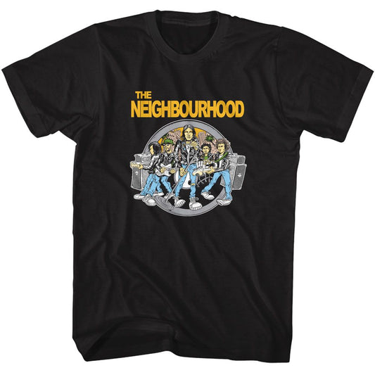 The Neighbourhood - Forest Hills - American Classics - Solid Black Adult Short Sleeve T-Shirt