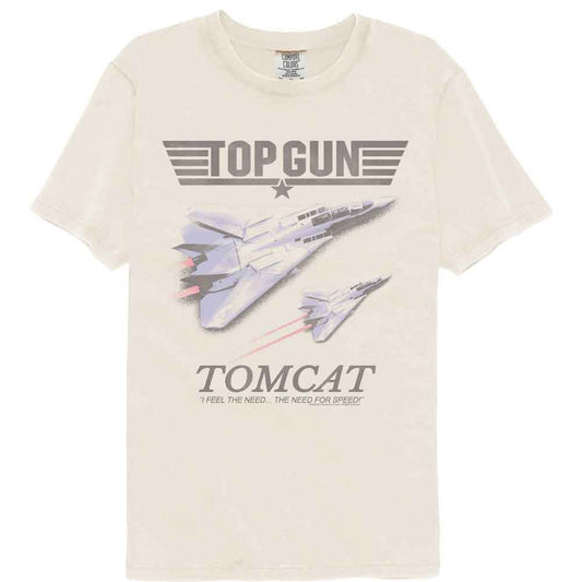 Top Gun - Tomcat - American Classics - Off-White Solid Adult Short Sleeve Comfort Color T-Shirt