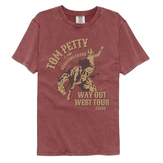 Tom Petty - Wow Tour - American Classics - Solid Red Adult Short Sleeve Comfort Color T-Shirt