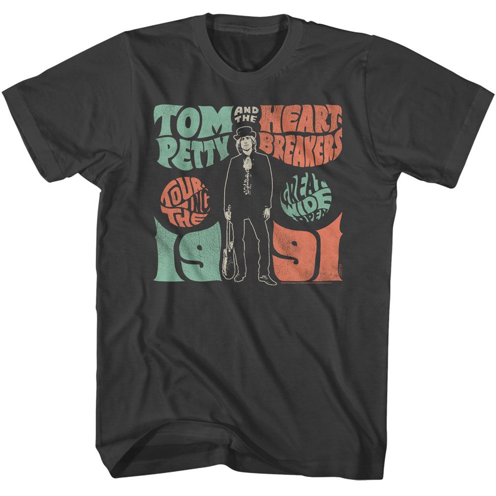 Tom Petty - Wide Open Tour 1991 - American Classics - Solid Gray Adult Short Sleeve T-Shirt
