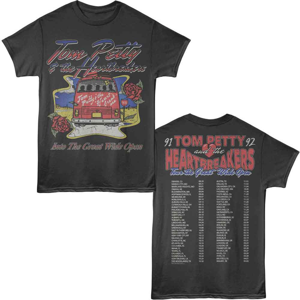 Tom Petty - Great Wide Open Tour - American Classics - Gray Solid Adult Short Sleeve T-Shirt