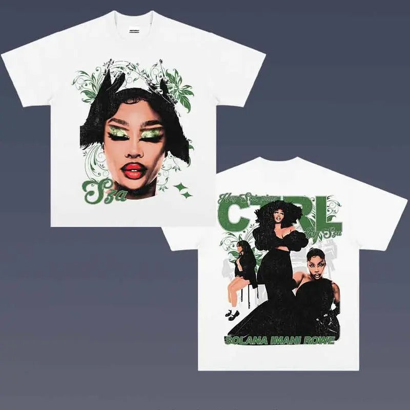 TTP Clothings SZA CRTL 5.14 Tshirt Sweatshirt Hoodie 2 Sides Gift For Girl Friends, Graphic Tees, Music tour, Gift For Fans