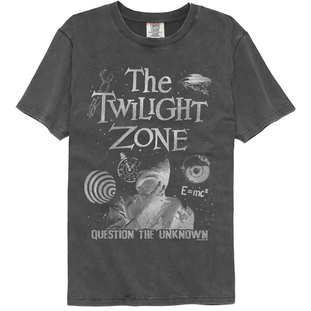Twilight Zone - The Unknown - American Classics - Gray Solid Adult Short Sleeve Comfort Color T-Shirt