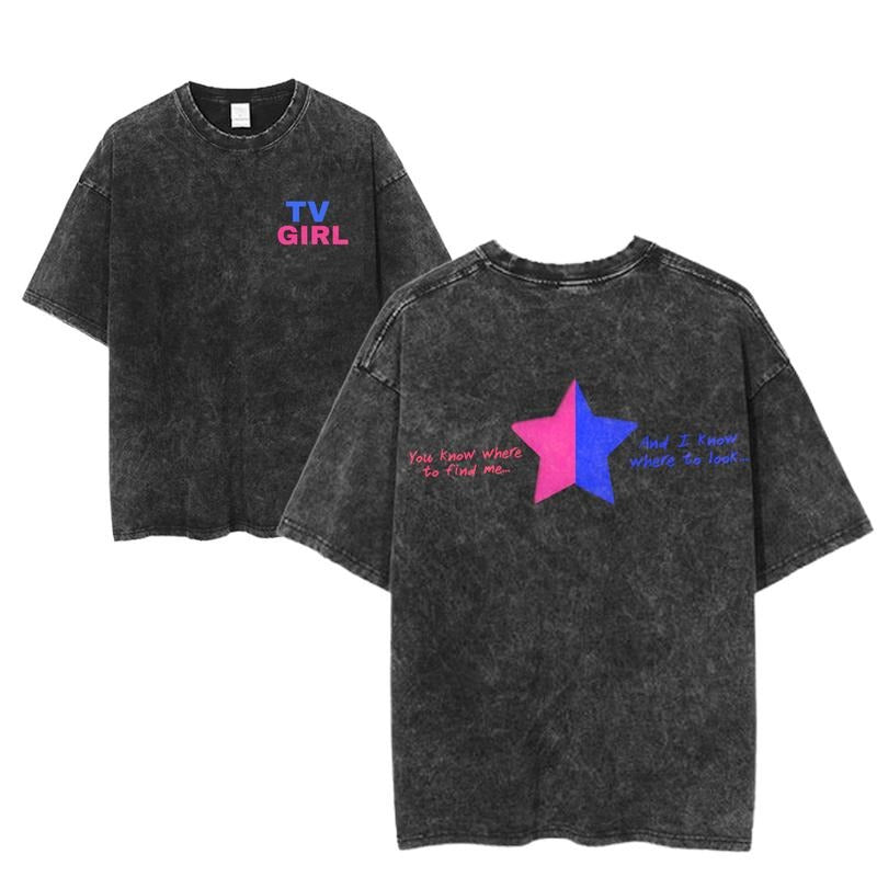 TV Girl Tour T-Shirt, You Know Where To Find Me Lyric Tee, Aesthetic Indie Band Shirt, Retro Graphic Tee, Unisex Music Fan Top