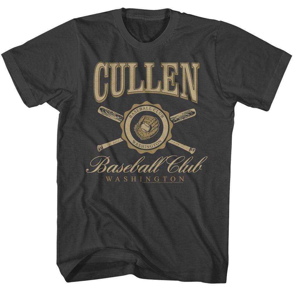 Twilight - Cullen Baseball Club - American Classics - Solid Gray Adult Short Sleeve T-Shirt