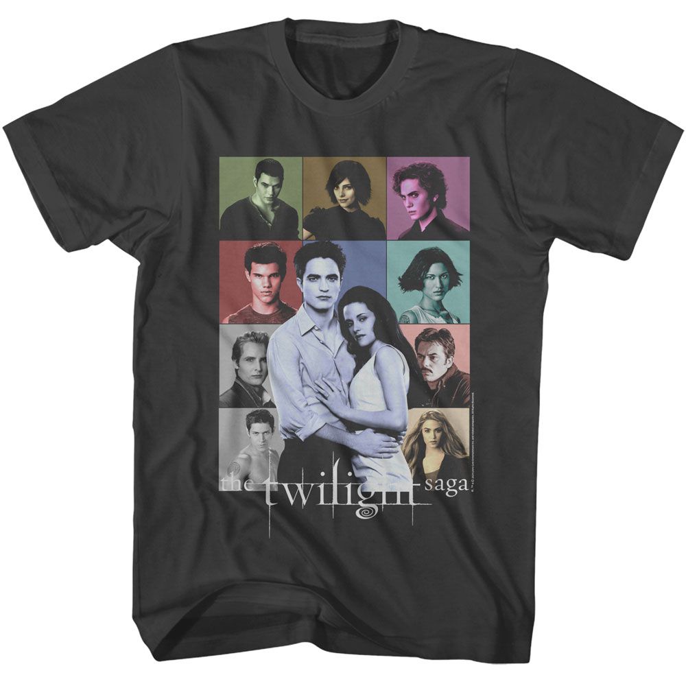 Twilight - Cast Photos - American Classics - Solid Gray Adult Short Sleeve T-Shirt